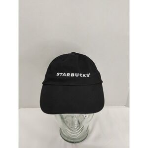 Starbucks Black Embroidered Logo Baseball Cap Hat Adjustable Strapback